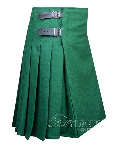 Forest Green Wool Blazer Kilt - Men's Premium 8 Yard Kilts Forest Green Wool Blazer Kilt - Men's Premium 8 Yard Kilts