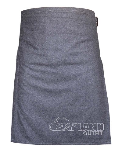 Grey Wool Blazer Kilt - Premium 8 Yard Kilts for Men
