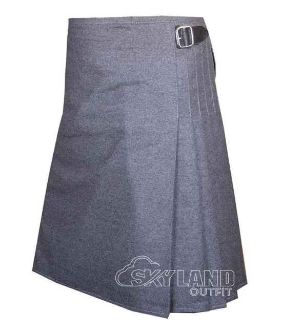 Grey Wool Blazer Kilt - Premium 8 Yard Kilts for Men Grey Wool Blazer Kilt - Premium 8 Yard Kilts for Men