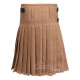 Khaki Wool 8 Yard Kilt – Hand-Tailored Men’s Scottish Kilts