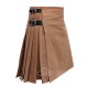Khaki Wool 8 Yard Kilt – Hand-Tailored Men’s Scottish Kilts