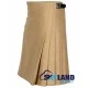 Men's Premium Quality Blazer Khaki Wool Kilt - Traditional 8-Yard Kilts