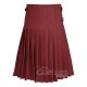 Maroon Wool 8-Yard Kilt | Premium Men's Hand-Tailored Scottish Kilt