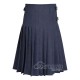Navy Blue Wool 8-Yard Kilt | Premium Men's Hand-Tailored Scottish