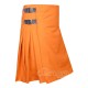 Orange Wool 8 Yard Kilt - Traditional Scottish Highland Kilts