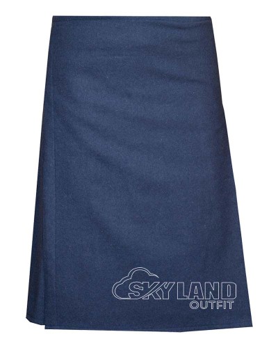 Smoking Blue Wool 8 Yard Kilt - Traditional Scottish Wear