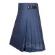 Smoking Blue Wool 8 Yard Kilt - Traditional Scottish Wear