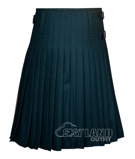 Solid Blue Wool 8-Yard Kilt | Premium Plain Men's Scottish Kilt Solid Blue Wool 8-Yard Kilt | Premium Plain Men's Scottish Kilt