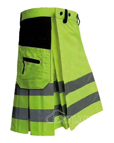 Lime Green Firefighter Utility Kilt | Tactical Work Kilts