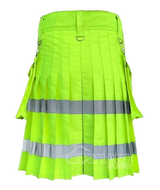 Neon Green Firefighter Utility Kilt | Tactical Work Kilts