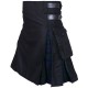 Hybrid Utility Kilts - Black Cotton & Black Watch Tartan Kilts