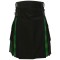 Hybrid Utility Kilts - Black Cotton & Irish Heritage Kilt