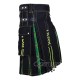 Black Inner Irish Tartan Hybrid Utility Kilt – Laces Cargo Kilts Black Inner Irish Tartan Hybrid Utility Kilt – Laces Cargo Kilts