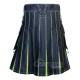 Black Inner Loment Green Hybrid Utility Kilt – Laces Cargo Kilts