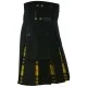 Hybrid Utility Kilts - Black Cotton & MacLeod of Lewis Tartan Kilt Hybrid Utility Kilts - Black Cotton & MacLeod of Lewis Tartan Kilt