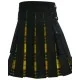 Hybrid Utility Kilts - Black Cotton & MacLeod of Lewis Tartan Kilt Hybrid Utility Kilts - Black Cotton & MacLeod of Lewis Tartan Kilt