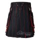 Black Inner Orange Hybrid Utility Kilt – Laces Cargo Pockets Kilts Black Inner Orange Hybrid Utility Kilt – Laces Cargo Pockets Kilts