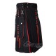 Black Inner Orange Hybrid Utility Kilt – Laces Cargo Pockets Kilts Black Inner Orange Hybrid Utility Kilt – Laces Cargo Pockets Kilts