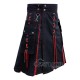 Black Inner Red Hybrid Utility Kilt – Laces Cargo Pockets Kilts Black Inner Red Hybrid Utility Kilt – Laces Cargo Pockets Kilts