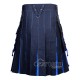 Black Inner Royal Blue Cotton Hybrid Utility Kilt – Laces Kilts Black Inner Royal Blue Cotton Hybrid Utility Kilt – Laces Kilts