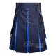 Black Inner Royal Blue Cotton Hybrid Utility Kilt – Laces Kilts Black Inner Royal Blue Cotton Hybrid Utility Kilt – Laces Kilts