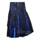 Black Inner Royal Blue Cotton Hybrid Utility Kilt – Laces Kilts Black Inner Royal Blue Cotton Hybrid Utility Kilt – Laces Kilts