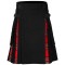 Hybrid Utility Kilts - Black Cotton & Royal Stewart Tartan Kilt