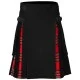 Hybrid Utility Kilts - Black Cotton & Royal Stewart Tartan Kilt Hybrid Utility Kilts - Black Cotton & Royal Stewart Tartan Kilt