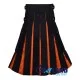 Hybrid Utility Kilts - Black Cotton & Saffron Tartan Scottish Kilt Hybrid Utility Kilts - Black Cotton & Saffron Tartan Scottish Kilt