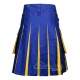 Blue & Yellow Cotton Hybrid Utility Kilt | Casual Work | Skyland