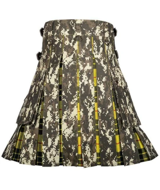 Hybrid Utility Kilts - Digital Camo & MacLeod of Lewis Tartan Kilt Hybrid Utility Kilts - Digital Camo & MacLeod of Lewis Tartan Kilt