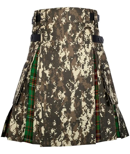 Hybrid Utility Kilts - Digital Camo & Tara Murphy Tartan Kilt Hybrid Utility Kilts - Digital Camo & Tara Murphy Tartan Kilt