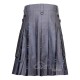 Hybrid Utility Kilts - Grey Cotton & Heritage of Scotland Tartan Kilt