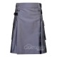 Hybrid Utility Kilts - Grey Cotton & Heritage of Scotland Tartan Kilt