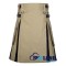 Hybrid Utility Kilts - Khaki Cotton & Black Cotton Kilt