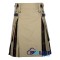 Hybrid Utility Kilts - Khaki Cotton & Gunn Tartan Kilt