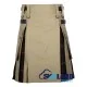 Hybrid Utility Kilts - Khaki Cotton & Gunn Tartan Kilt Hybrid Utility Kilts - Khaki Cotton & Gunn Tartan Kilt
