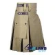 Hybrid Utility Kilts - Khaki Cotton & Gunn Tartan Kilt Hybrid Utility Kilts - Khaki Cotton & Gunn Tartan Kilt