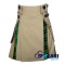 Hybrid Utility Kilts - Khaki Cotton & Wallace Hunting Tartan Kilt