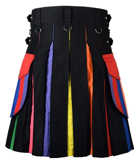 Hybrid Utility Kilts - LGBT Pride Rainbow Utility Kilt Hybrid Utility Kilts - LGBT Pride Rainbow Utility Kilt