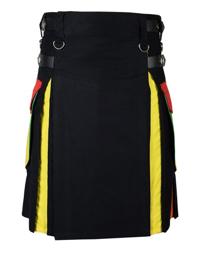 LGBTQ Pride Rainbow Hybrid Utility Kilt – Cargo Pockets Kilts
