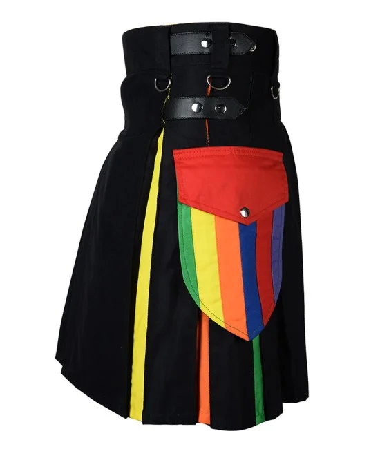 Hybrid Utility Kilts - LGBT Pride Rainbow Utility Kilt Hybrid Utility Kilts - LGBT Pride Rainbow Utility Kilt