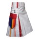 LGBTQ Pride Rainbow White Cotton Utility Kilt – Cargo Kilts
