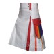 LGBTQ Pride Rainbow White Cotton Utility Kilt – Cargo Kilts