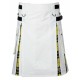 White Cotton & MacLeod of Lewis Tartan Hybrid Utility Kilt