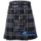 Scottish Grey Watch Tartan Modern Utility Kilt | Detachable Pocket