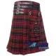 Scottish MacDonald tartan modern utility kilt detachable pocket Scottish MacDonald tartan modern utility kilt detachable pocket