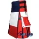 French Flag Utility Kilt – Handmade Cotton Patriotic Kilt for Men French Flag Utility Kilt – Handmade Cotton Patriotic Kilt for Men