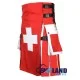 Swiss Flag Utility Kilt – Custom Handmade Cotton Kilt for Men | Patriotic Scottish Kilt Swiss Flag Utility Kilt – Custom Handmade Cotton Kilt for Men | Patriotic Scottish Kilt