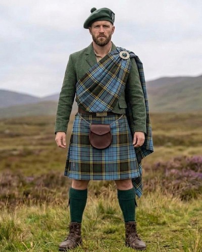 Anderson Tartan Great Kilt – Traditional Feileadh Mor | 13oz Acrylic Wool Anderson Tartan Great Kilt – Traditional Feileadh Mor | 13oz Acrylic Wool